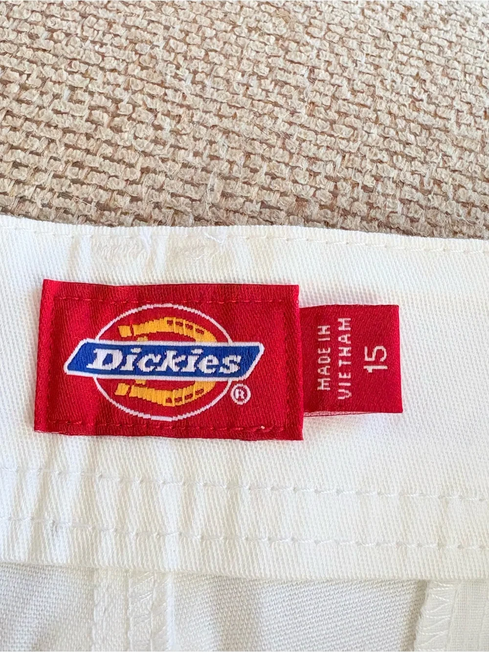 Dickies White High-Waist Women's Shorts